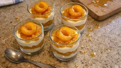 Verrines mascarpone à la mirabelle : crème légère et compotée parfumée, prêtes à l’avance