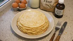 Crêpes à la farine de riz et fleur d’oranger : fines, souples et faciles