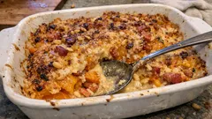 Gratin de butternut aux lardons et parmesan : crémeux, bien doré et très simple