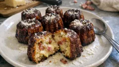 Mini cannelés salés aux lardons et parmesan : croustillants dehors, fondants dedans