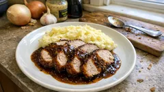 Rôti de porc à la diable : la sauce moutardée qui fait toute la différence