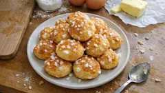 Chouquettes maison bien gonflées : la pâte à choux facile moitié lait, moitié eau